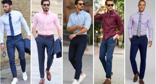 Como Combinar Pantalones Azules Para Hombre