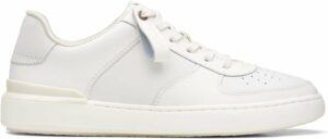 Sneakers bianche uomo, scarpe bianche uomo, sneakers clarks bianche, sneakers bianche alla moda, tendenze sneakers uomo, sneakers uomo bianche pelle