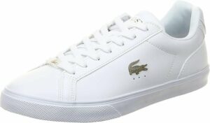 Sneakers bianche uomo, scarpe bianche uomo, sneakers lacoste bianche, sneakers bianche alla moda, tendenze sneakers uomo, sneakers uomo bianche pelle