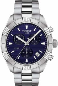 orologio tissot Sport Gent Chronograph, orologio tissot pr 100, orologio tissot sportivo, orologio tissot con quadrante blu, orologi tissot in acciaio, orologi tissot in acciaio con quadrante blu, orologi sportivi per uomo